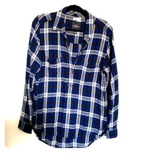 American Eagle Pullover flannel Large